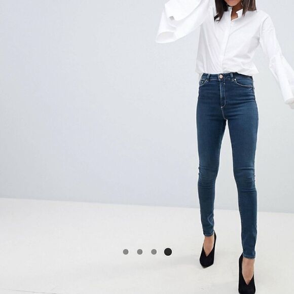 ASOS High Rise Skinny Jean Dark Wash | SZ 25 - Picture 13 of 13